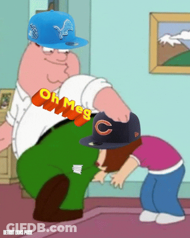 Peter Griffin Pointing At Girl In Bear Hat GIF