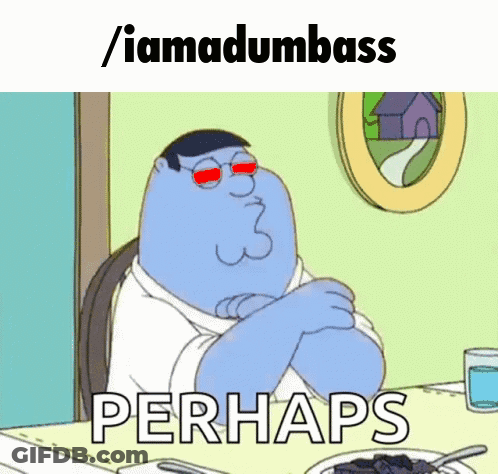 Peter Griffin Sitting Arms Crossed Perhaps GIF