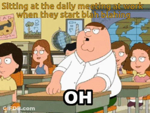 Peter Griffin Sitting At Desk With Children GIF