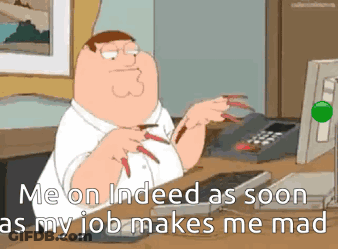 Peter Griffin Sitting At Desk With Long Nails GIF