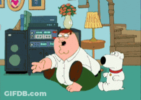 Peter Griffin Sitting On Floor With Brian GIF