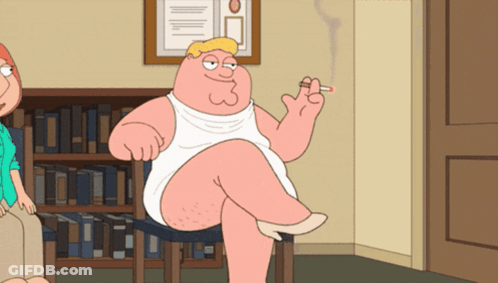 Peter Griffin Smoking Cigarette GIF