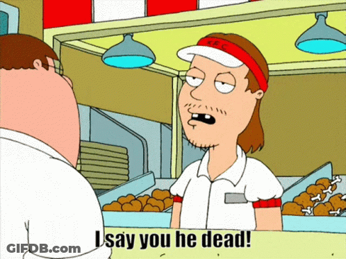 Peter Griffin Talking To KFC Worker GIF