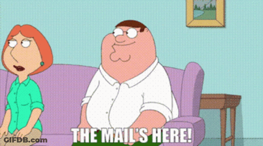 Peter Griffin The Mail Is Here GIF