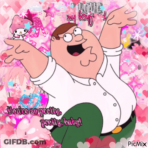 Peter Griffin With Arms Outstretched Saying Love My Boy GIF