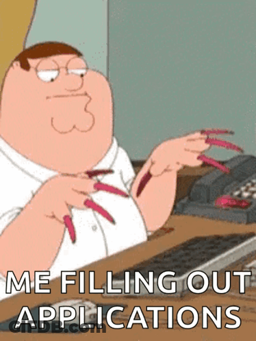 Peter Griffin With Long Red Nails GIF