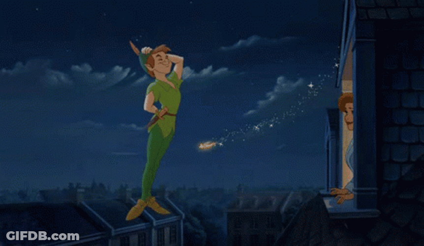 Peter Pan Animated Movie Bow Wendy GIF
