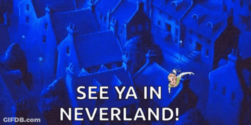 Peter Pan Animated Movie Flying Neverland GIF