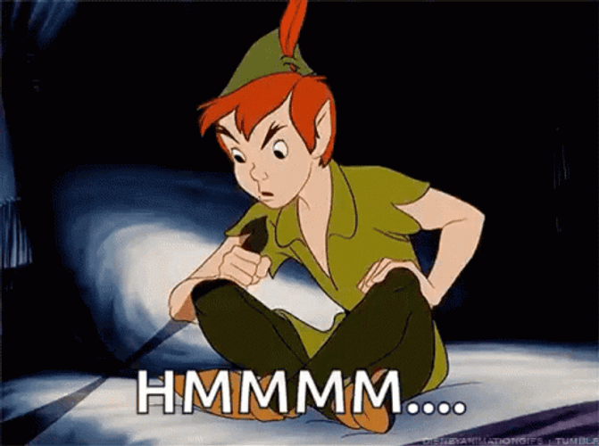 Peter Pan Cartoon Confused GIF