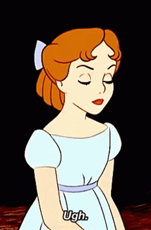Peter Pan Cartoon Wendy Mad GIF