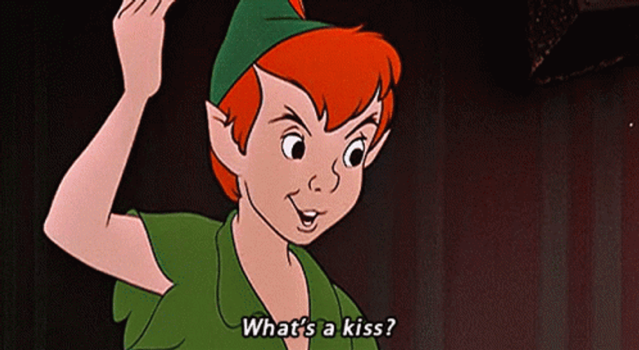 Peter Pan Cartoon What's A Kiss GIF