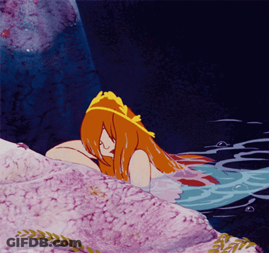 Peter Pan Mermaid Hands On Chin GIF
