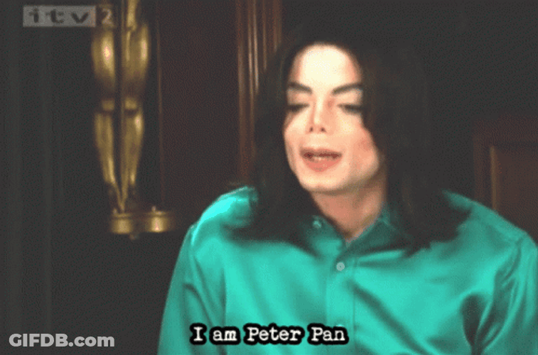Peter Pan Michael Jackson Funny Meme GIF