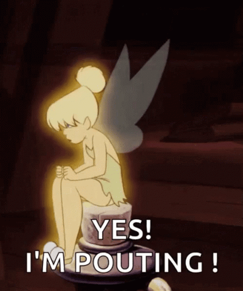 Peter Pan Tinkerbell Yes Pouting GIF