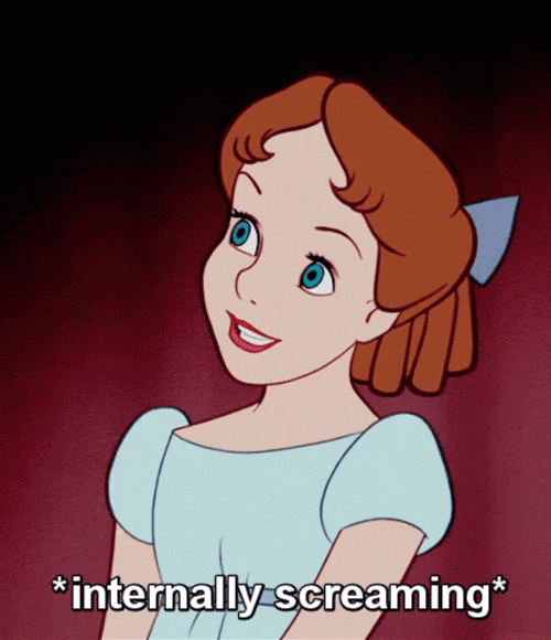 Peter Pan Wendy Internal Panicking GIF