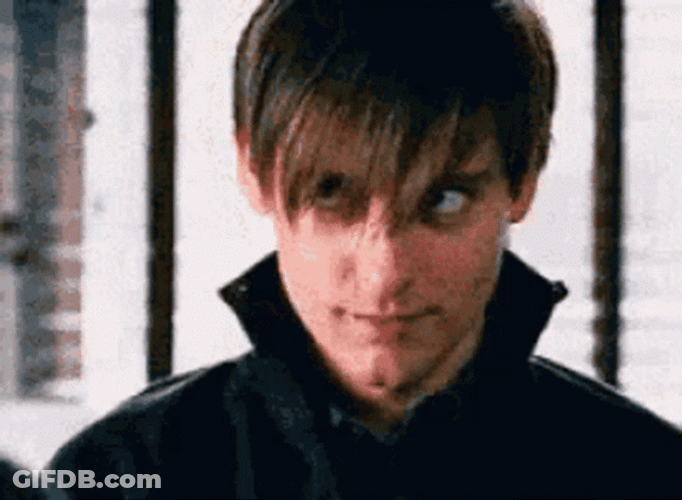 Peter Parker Sigma Face Meme GIF