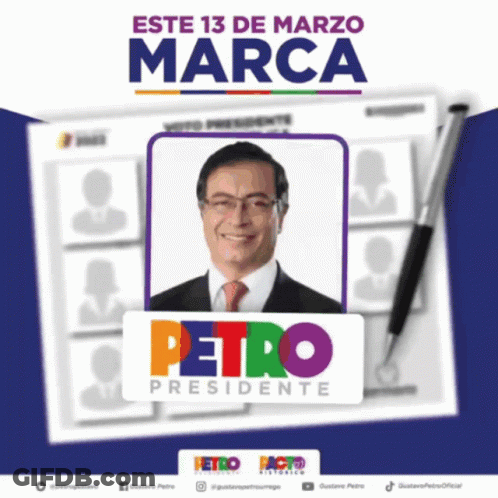 Petro Presidente Poster Man In Suit GIF