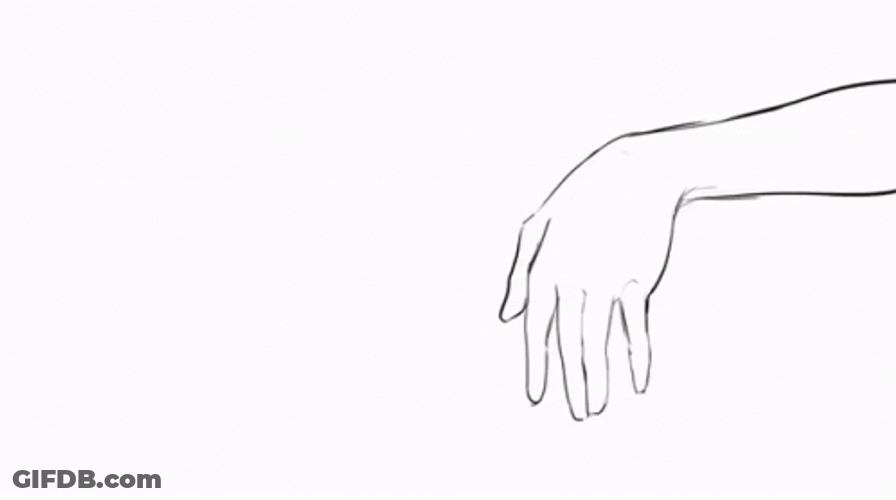 Petting Animated Cat Sticker GIF