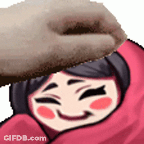 Petting Animated Young Girl GIF