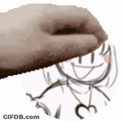 Petting Chara Head GIF