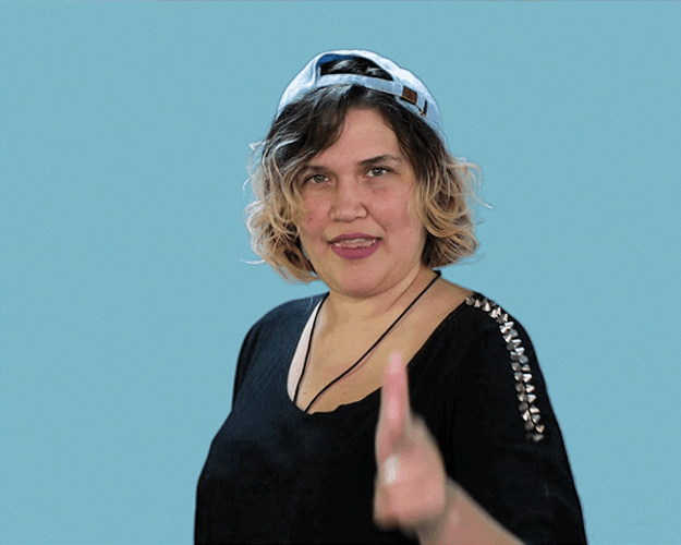 Pew Pew Finger Guns Woman In Cap GIF