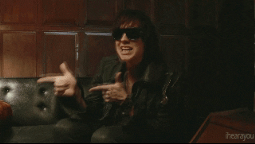 Pew Pew Julian Casablanca GIF