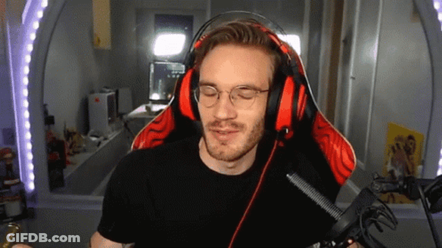 Pewdiepie Butterfly Knife Playing And Talking GIF
