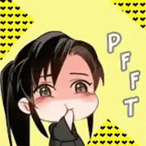 Pfft Holding Laugh Anime GIF