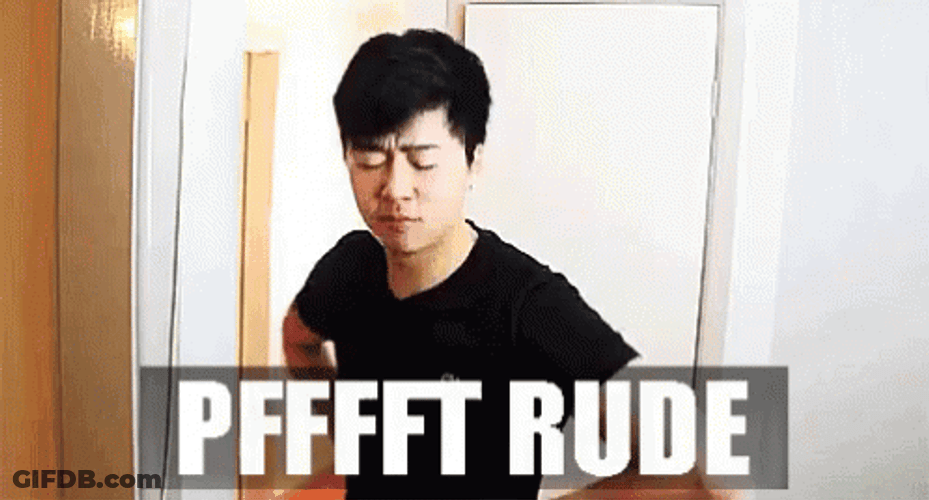 Pfft Rude Man Reaction GIF