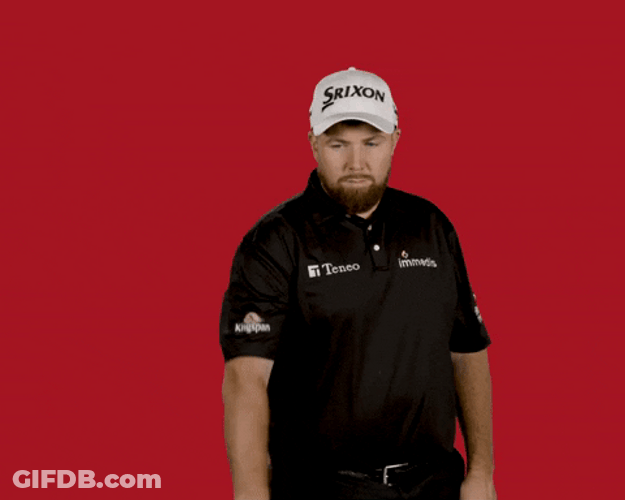 PGA Tour Ball Drop Walking Out GIF
