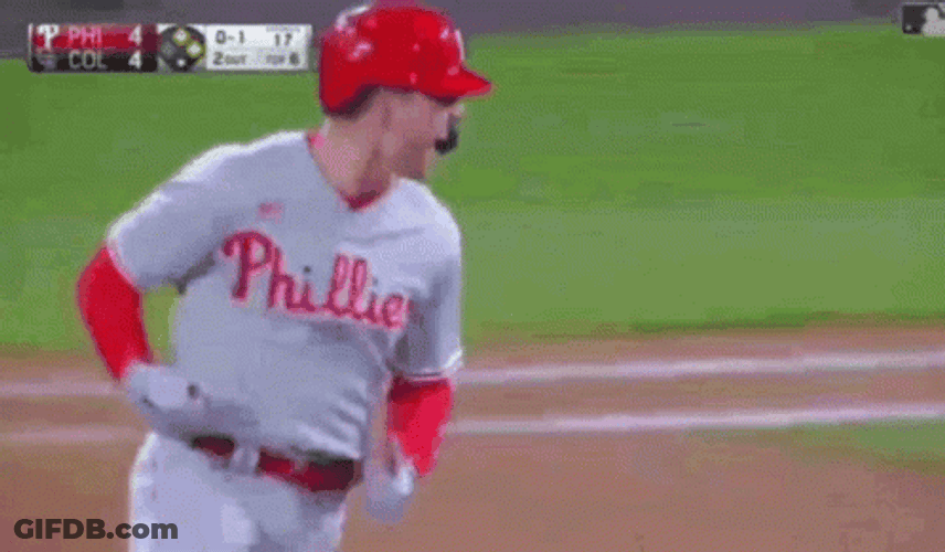 Phanatic Player Running Looking Back GIF