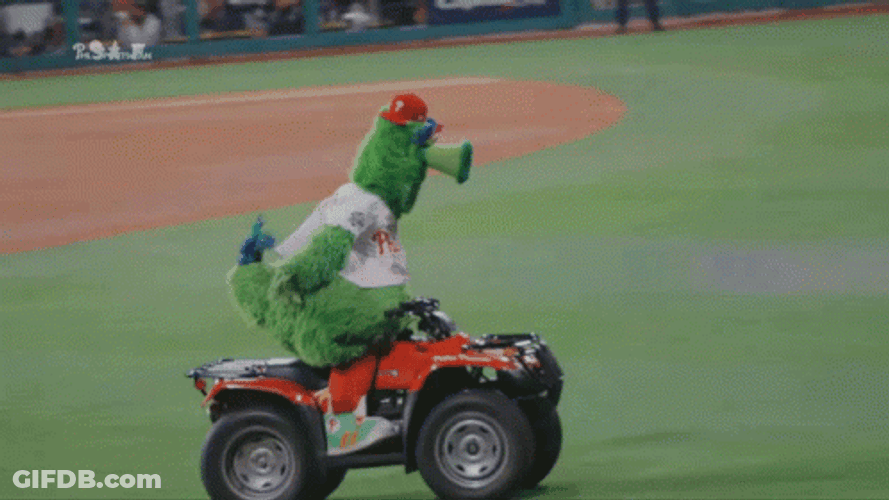 Phanatic Riding And Standing On Motor GIF