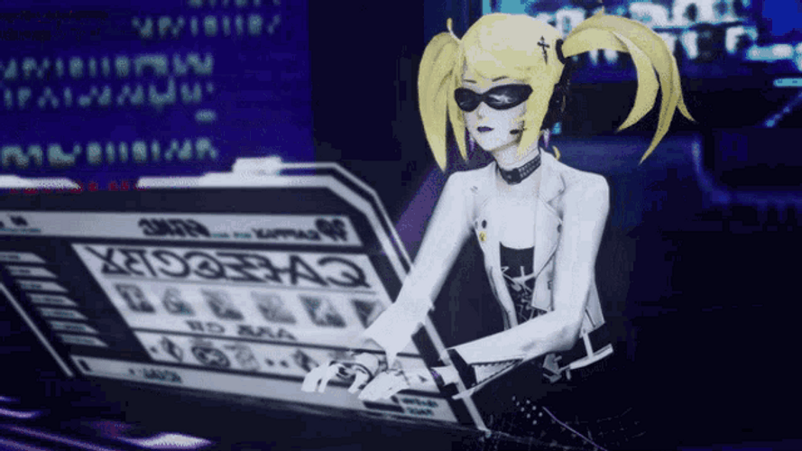 Phantasy Star Xiera Hackerman GIF