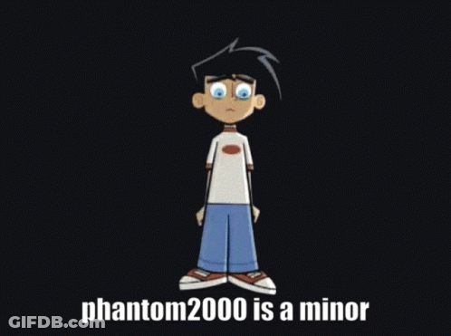 Phantom 2000 Cartoon Surrounded By Glowing Circles GIF