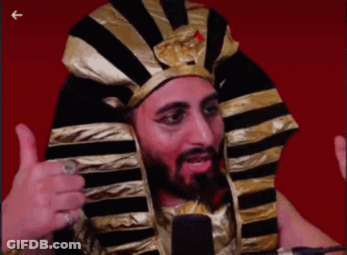 Pharaoh De Aaron Purple Cartoon GIF