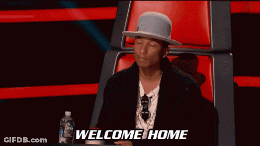 Pharrell Williams Welcome Home GIF