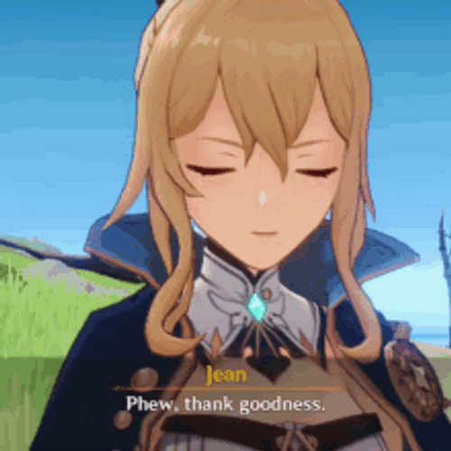 Phew Genshin Impact Jean GIF