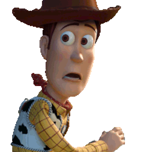 Phew Woody Sticker GIF