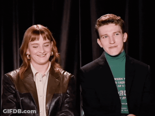 Phia Saban Ewan Mitchell GIF