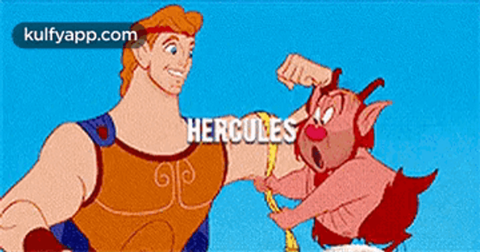 Phil Measuring Hercules' Biceps GIF