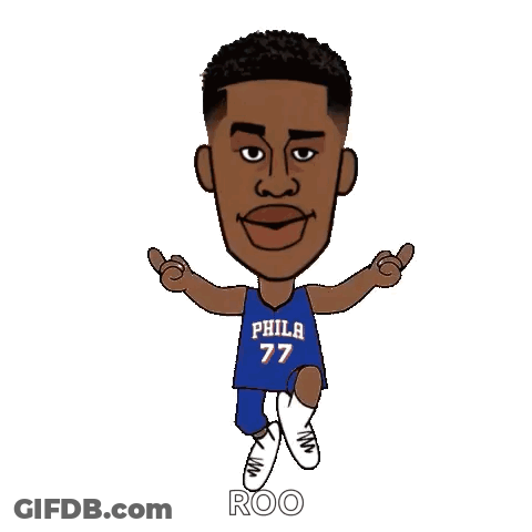 Philadelphia 76Ers Basketball Player Running GIF