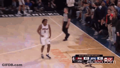 Philadelphia 76Ers Vs Knicks Basketball GIF