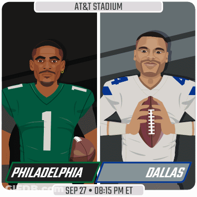 Philadelphia And Dallas Playing At AT&T Stadium Sep 27 GIF