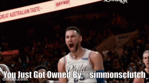 Philadelphia Basketball Player Celebrates GIF