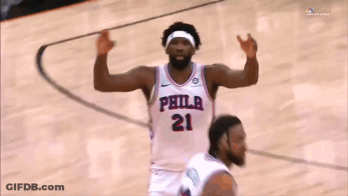 Philadelphia Basketball Player Celebrating GIF