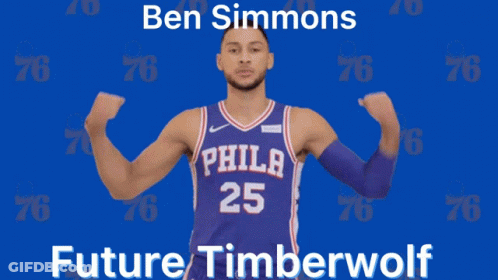 Philadelphia Basketball Player Flexing GIF