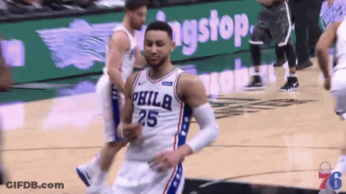 Philadelphia Basketball Player Number 25 GIF