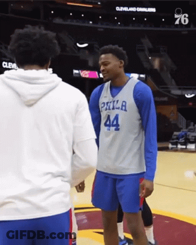 Philadelphia Basketball Player Number 44 GIF
