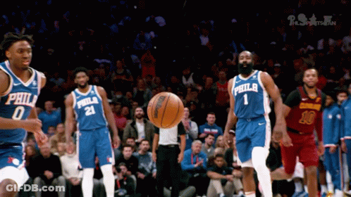 Philadelphia Basketball Player Throwing Ball GIF