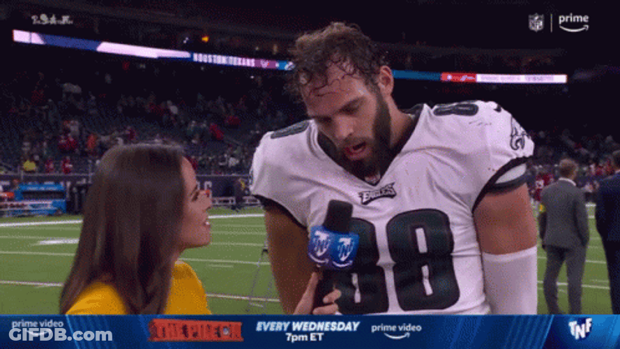 Philadelphia Eagles Dallas Goedert Interview GIF